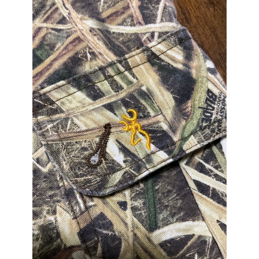 Browning Mens Mossy Oak Shadow Grass Blades Camo Cargo Pants XL Camouflage - Picture 3 of 7
